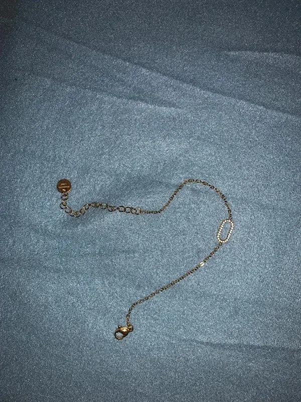 Bracelet à chaîne fine en cuivre et Zircon brillant incrusté, bijoux à main de Style Simple