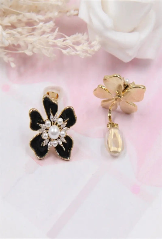 fancy flower earrings