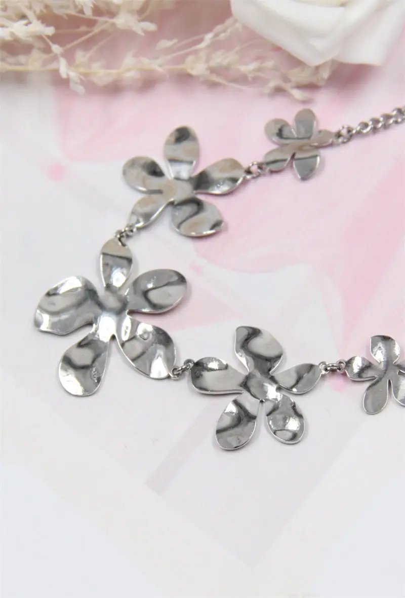 Harmonious, Flower Statement,  Necklace