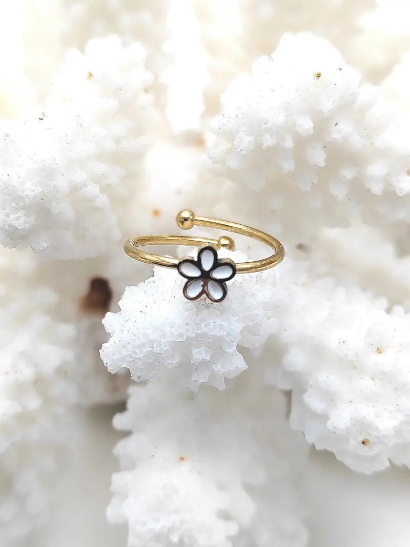 adjustable flower ring
