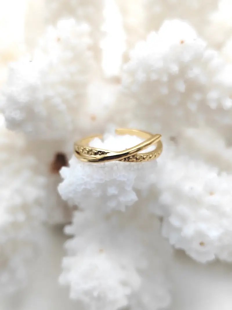 studded rhinestone ring