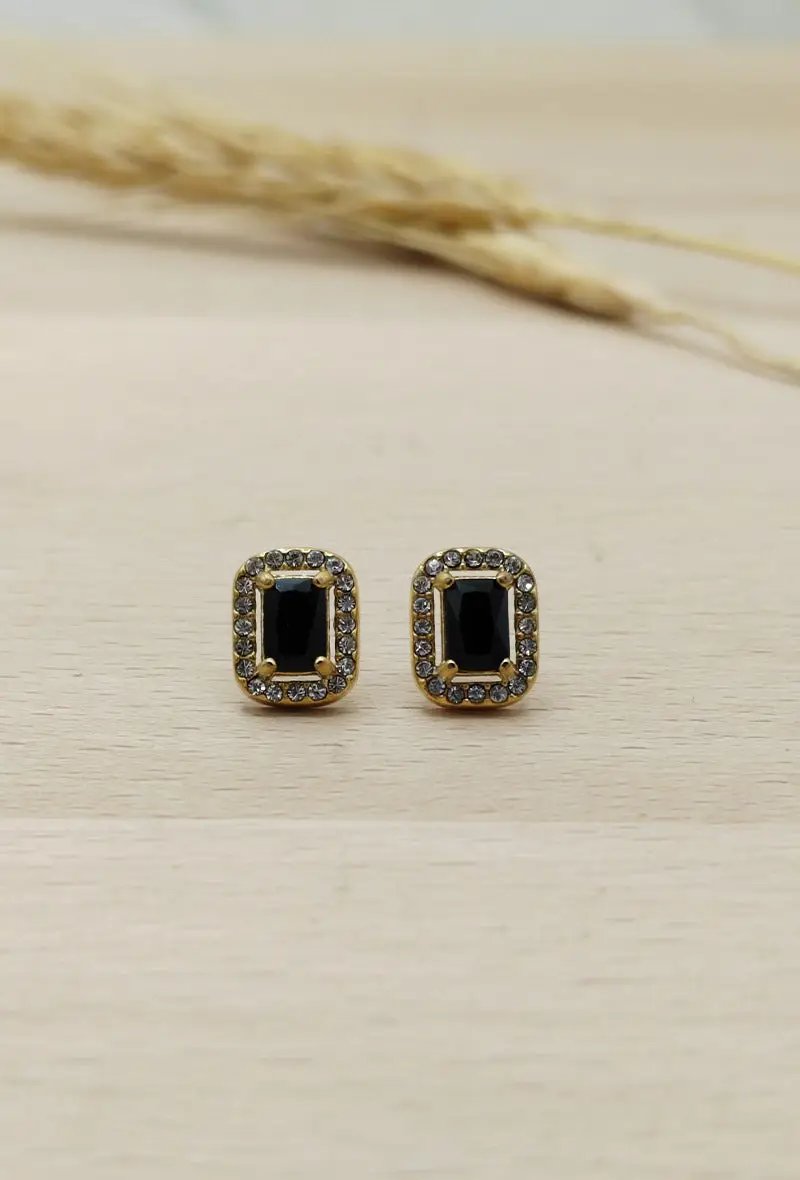 Pave Trim fancy earrings