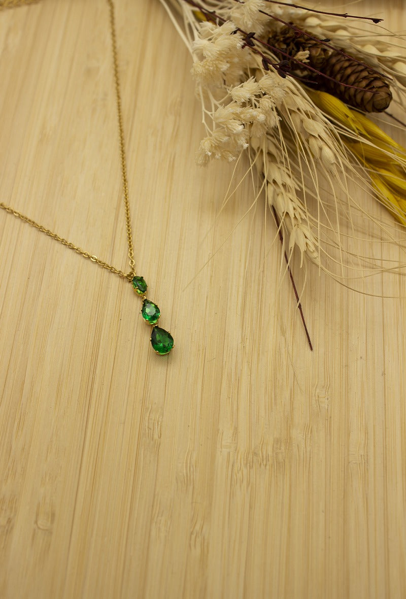 Opal 3 custom color pendant necklace